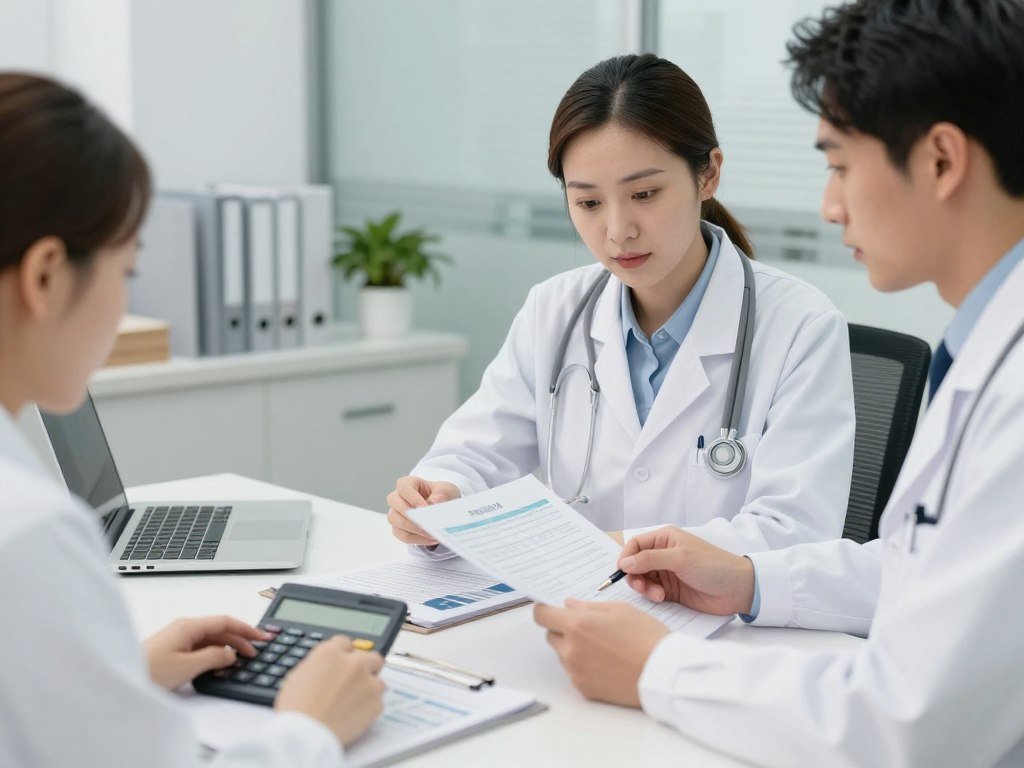 Médicos analisando estratégia de pró-labore e Fator R